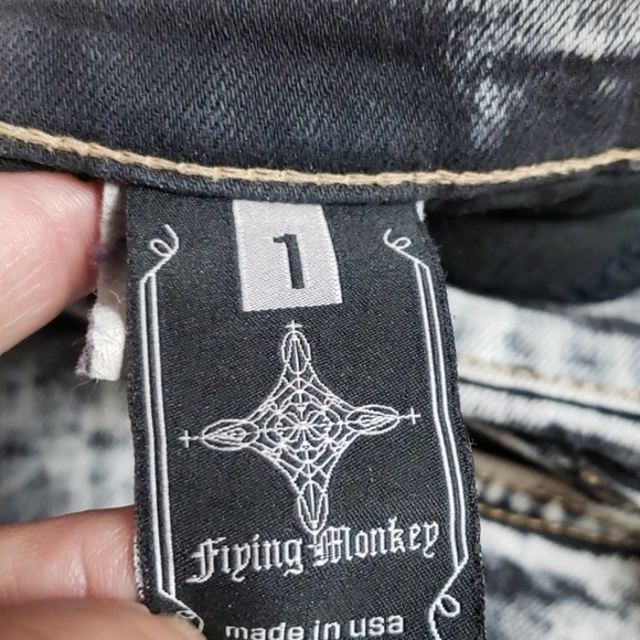 Flying Monkey Tie Dye Jeans Sz 1 - Picture 5 of 6